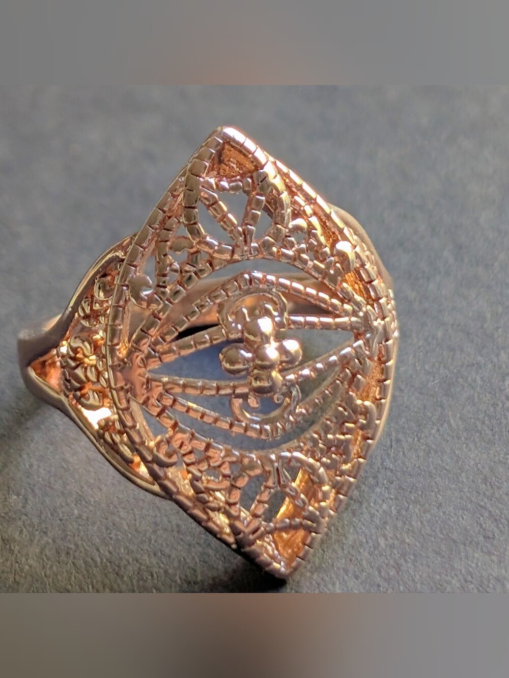 Copper Filigree Ring